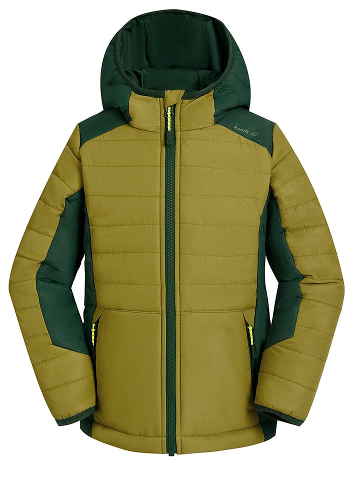 Kamik Całoroczna kurtka pikowana "Neel" w kolorze oliwkowym rozmiar: 176
