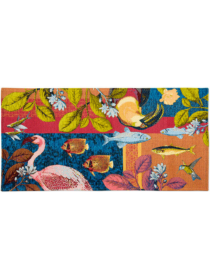 Trendy Kitchen by EXCÉLSA Chodnik "Rhapsody" w kolorze niebiesko-różowym - 110 x 55 cm rozmiar: onesize