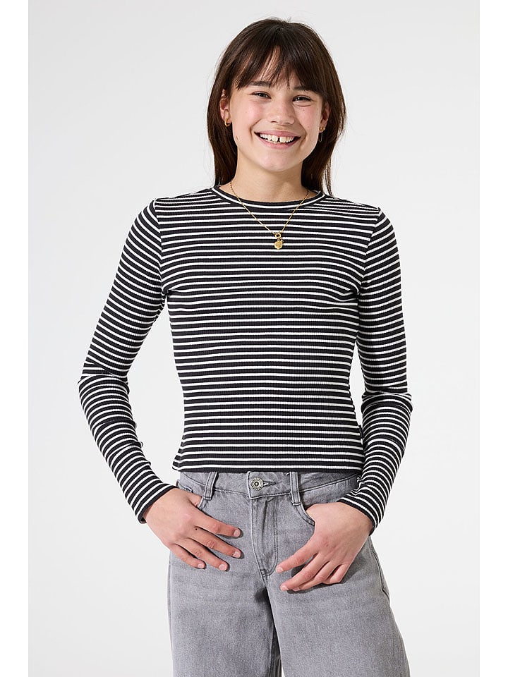 Garcia Koszulka w kolorze czarno-białym rozmiar: 128/134