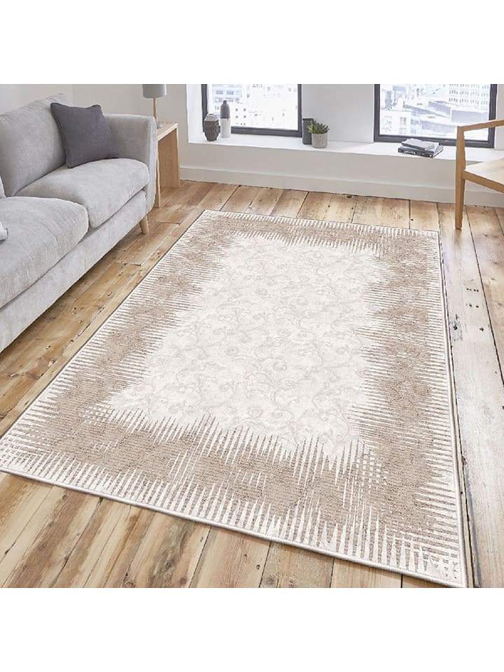ABERTO DESIGN Dywan w kolorze beżowym rozmiar: 100x200 cm