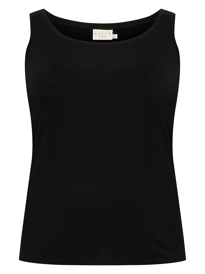 KAFFE curve Top w kolorze czarnym rozmiar: S