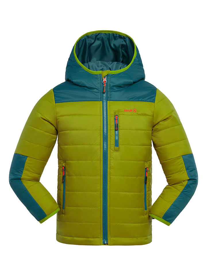 Kamik Całoroczna kurtka pikowana "Canyon" w kolorze zielonym rozmiar: 152