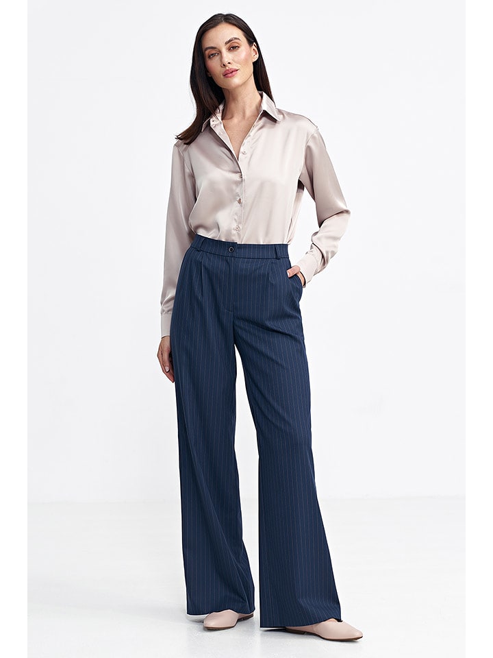 Nife Spodnie w kolorze granatowym rozmiar: 42