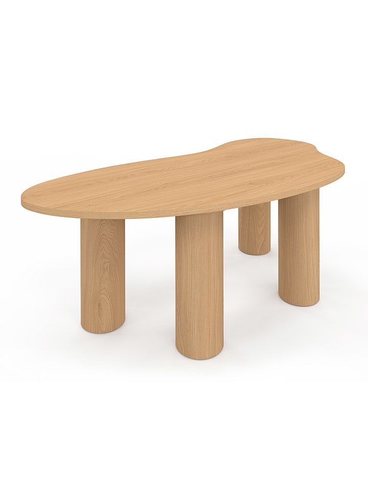 IDOMYA Factory Ława "Naomi" w kolorze jasnobrązowym - 100 x 35,5 x 49 cm rozmiar: onesize