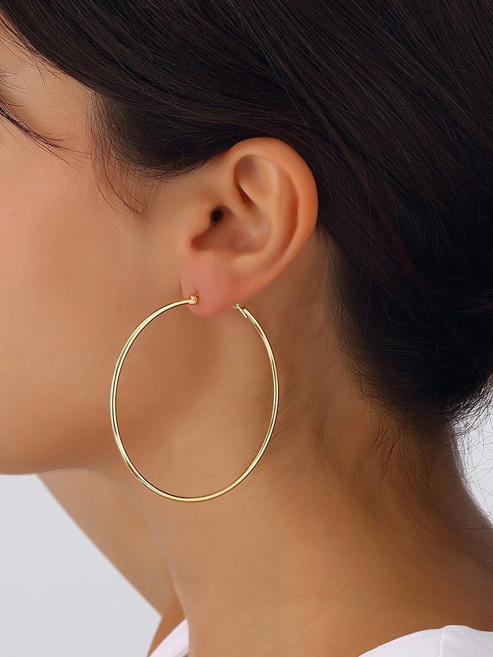 Nakkash Pozłacane kolczyki-kreole rozmiar: onesize