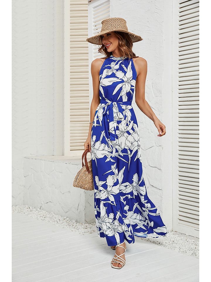 Tazga Sukienka w kolorze niebiesko-białym rozmiar: 38