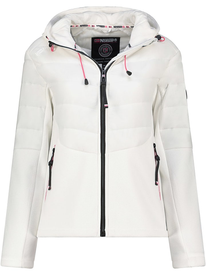 Geographical Norway Kurtka polarowa "Trendy" w kolorze białym rozmiar: L