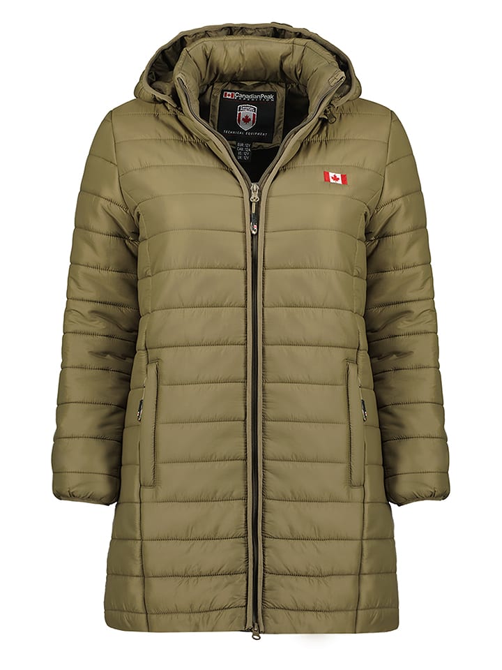 Canadian Peak Kurtka pikowana "Atikeak" w kolorze khaki rozmiar: 152