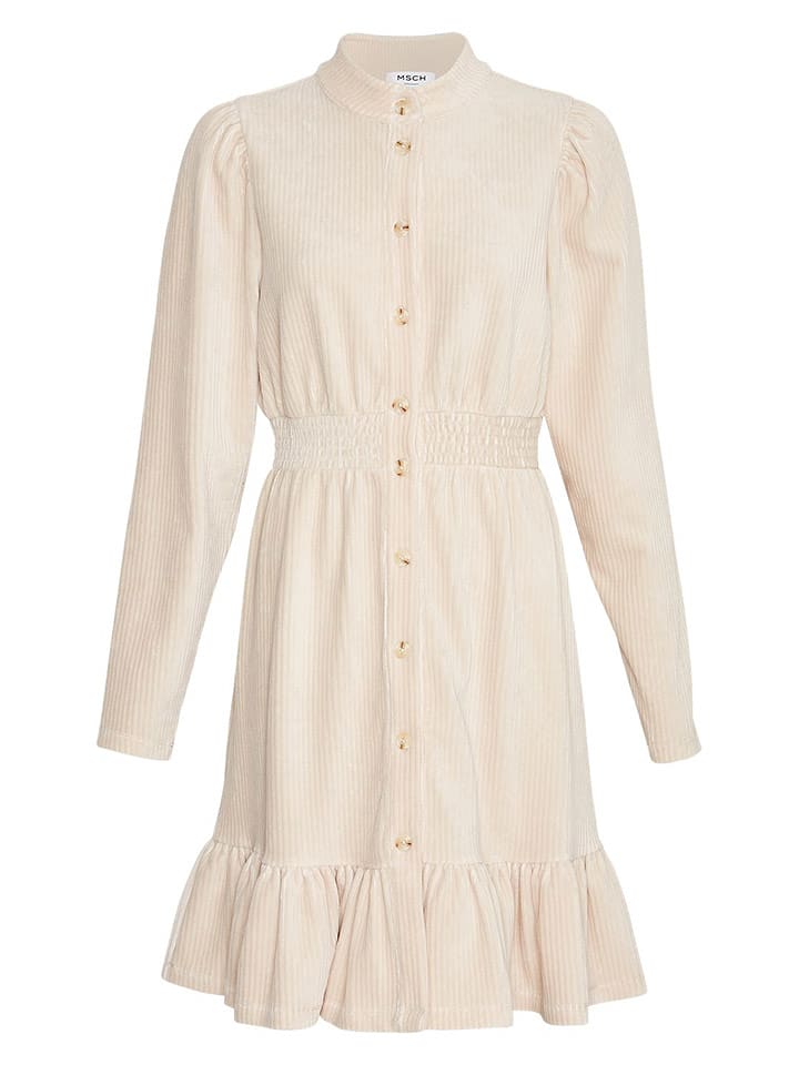 MOSS COPENHAGEN Sukienka "Floriana" w kolorze kremowym rozmiar: M/L