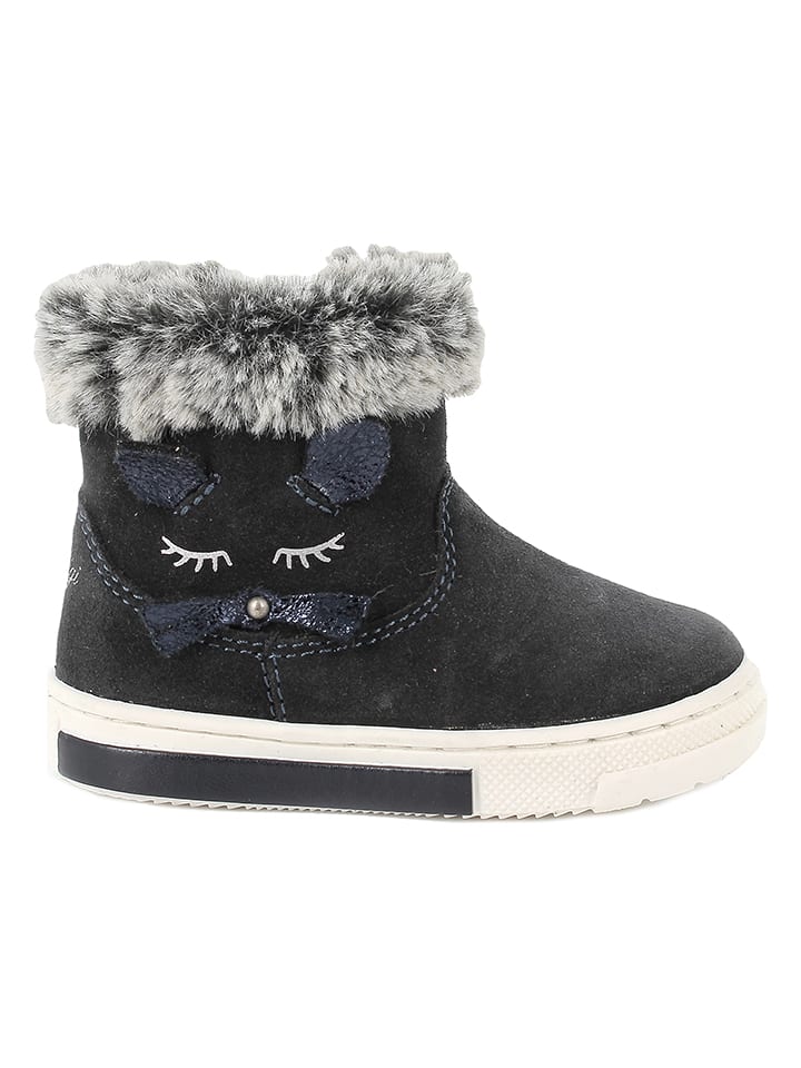 Primigi Skórzane botki zimowe w kolorze granatowym rozmiar: 21