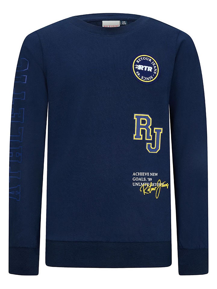 Retour Koszulka "Kenji" w kolorze granatowym rozmiar: 134/140