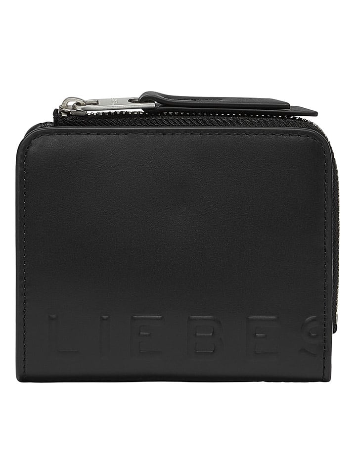 Liebeskind Berlin Skórzany portfel "Toni" w kolorze czarnym - 11 x 9,5 x 2 cm rozmiar: onesize