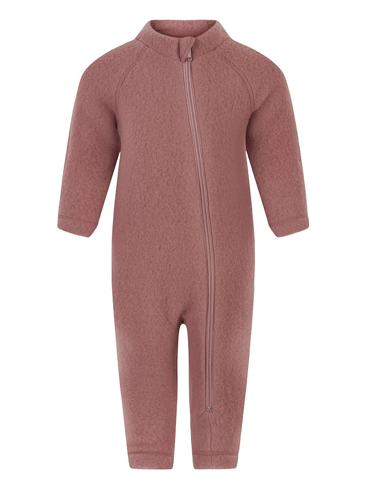 mikk-line Wełniany kombinezon w kolorze szaroróżowym rozmiar: 68