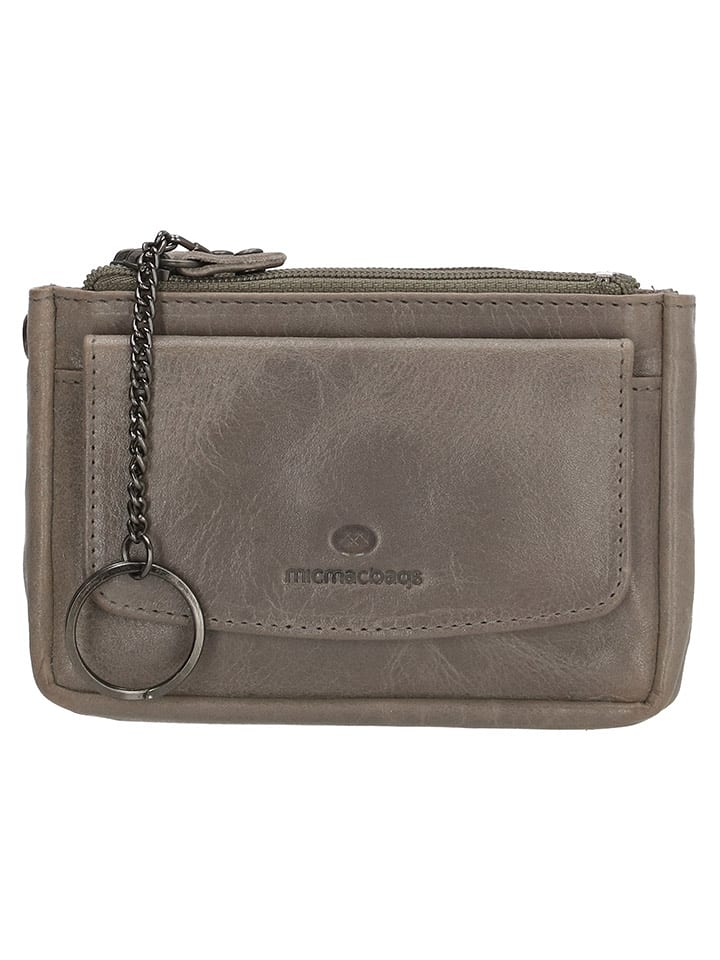 micmacbags Skórzane etui w kolorze szarym na klucze - 13 x 7 x 2 cm rozmiar: onesize