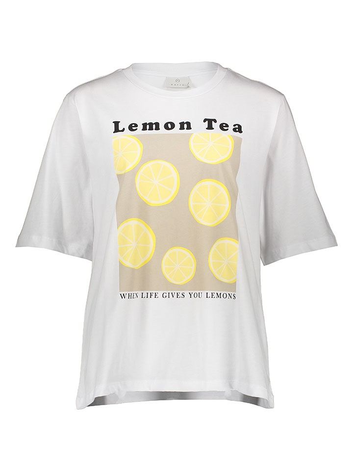 Kaffe Koszulka w kolorze białym rozmiar: XXL