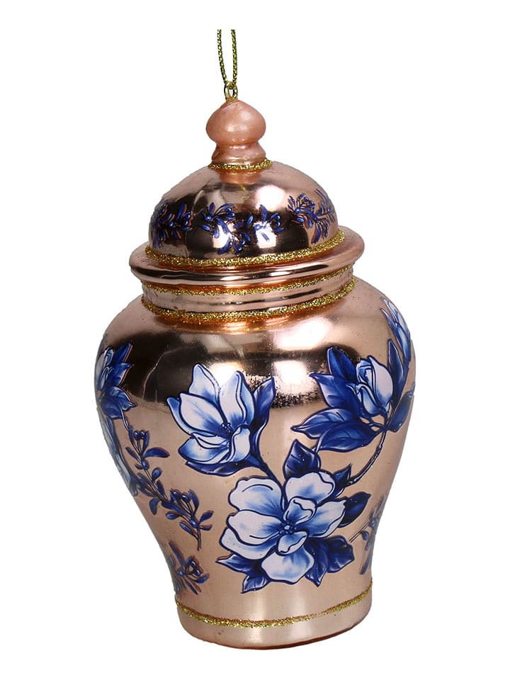 Kersten Ozdoba choinkowa "Chinese Vase" w kolorze jasnoróżowym - wys. 13 cm rozmiar: onesize
