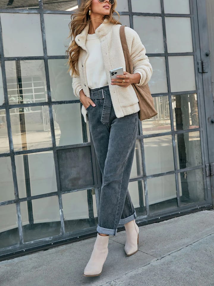 LA Angels Kurtka przejściowa w kolorze kremowym rozmiar: S