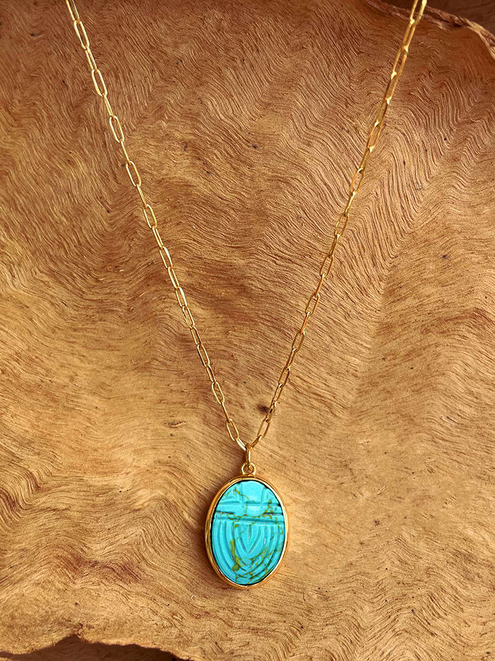 Taboo Pozłacany naszyjnik z zawieszką - dł. 40 cm rozmiar: onesize