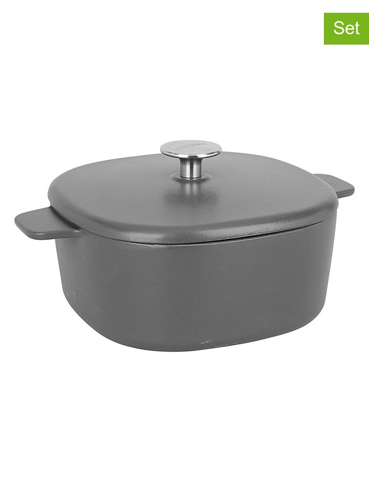 Sitram 2-częściowy zestaw w kolorze szaro-czarnym - 3 l rozmiar: onesize