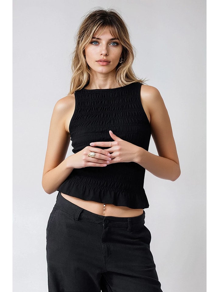 Weekday Top w kolorze czarnym rozmiar: M