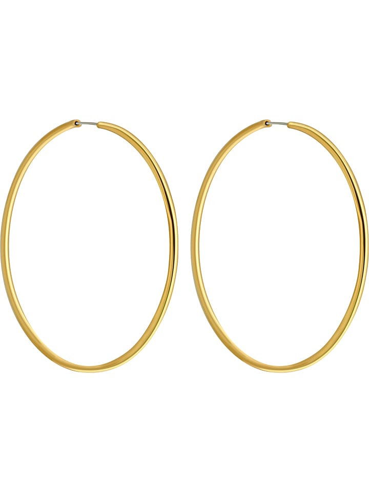 MENTHE À L'O Pozłacane kolczyki-kreole rozmiar: onesize