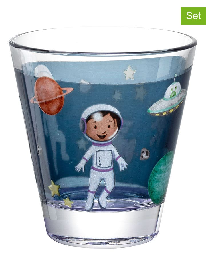 LEONARDO Szklanki (6 szt.) "Space" w kolorze granatowym - 215 ml rozmiar: onesize