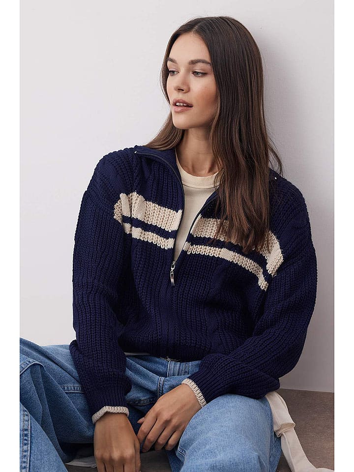 trendyol Kardigan w kolorze granatowym rozmiar: XS