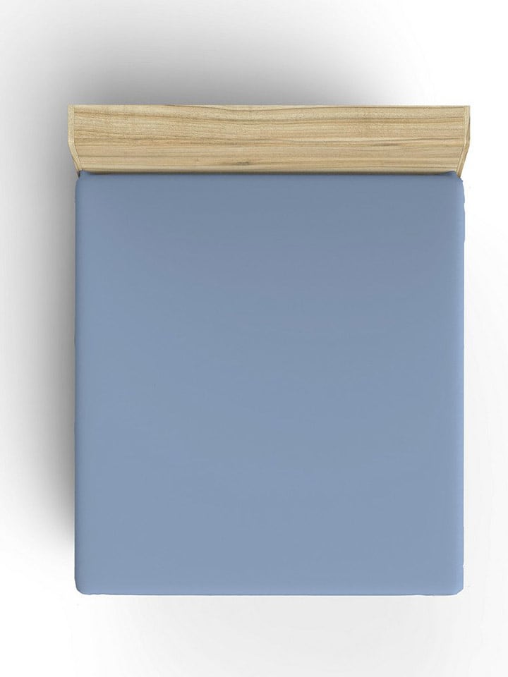 Elizabed Prześcieradło renforcé w kolorze niebieskim na gumce rozmiar: 100x200 cm