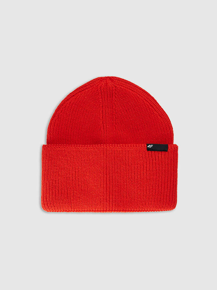 4F Czapka w kolorze czerwonym rozmiar: onesize