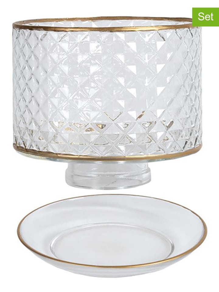 Woodbridge 2-częściowy zestaw w kolorze złotym - Ø 15 cm rozmiar: onesize