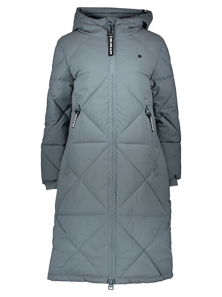 alife and kickin Płaszcz zimowy "Enya" w kolorze błękitnym rozmiar: M