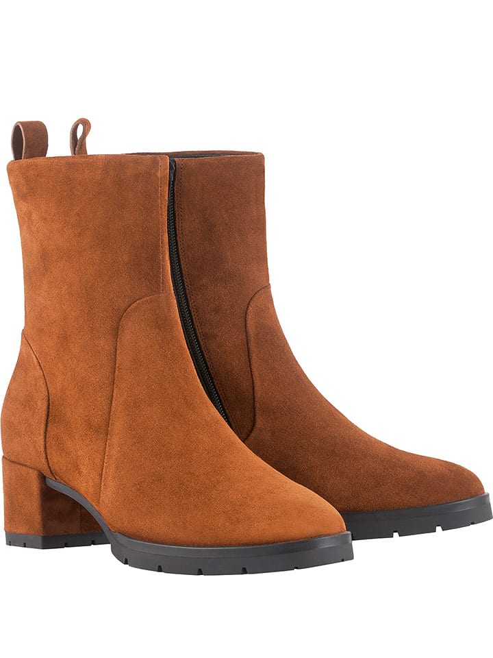 Högl Skórzane botki "Diana" w kolorze jasnobrązowym rozmiar: 37,5