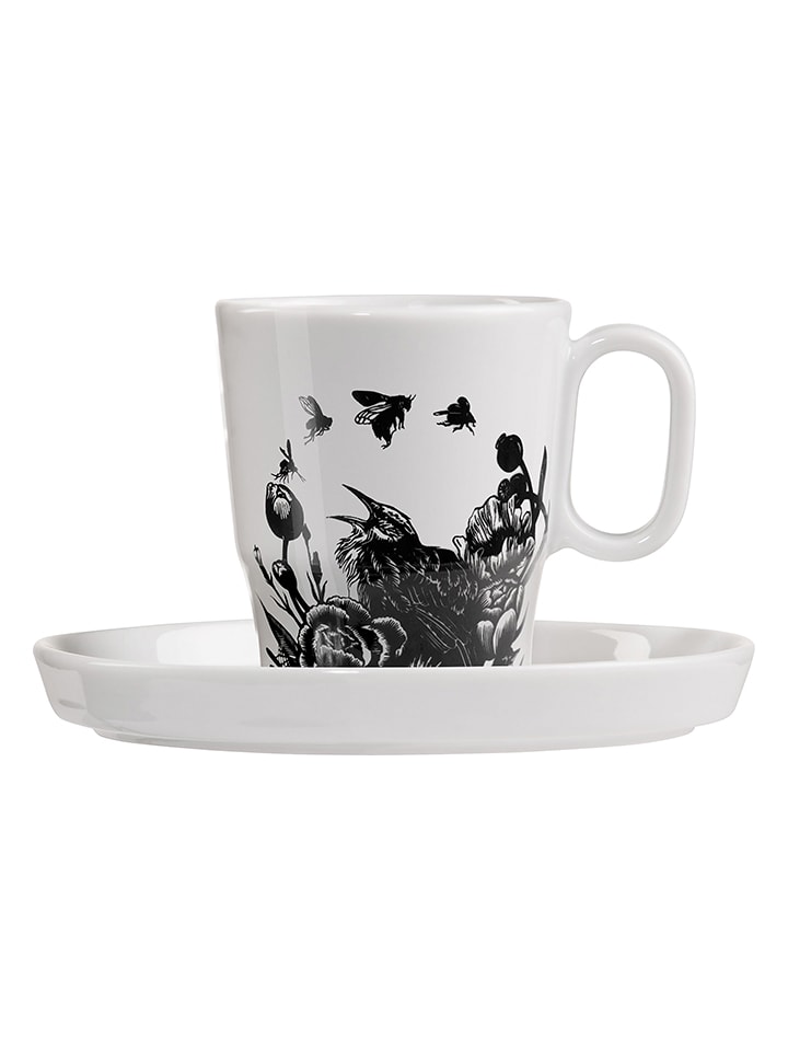 RITZENHOFF Filiżanka w kolorze biało-czarnym do espresso - 97 ml rozmiar: onesize