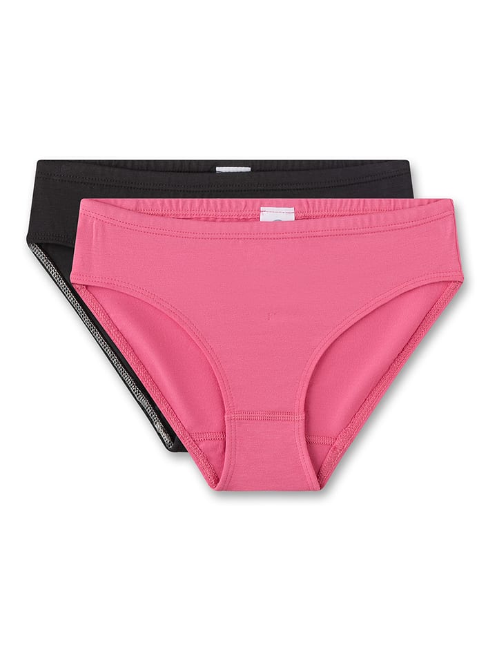 Sanetta Majtki (2 pary) w kolorze czarnym i różowym rozmiar: 128