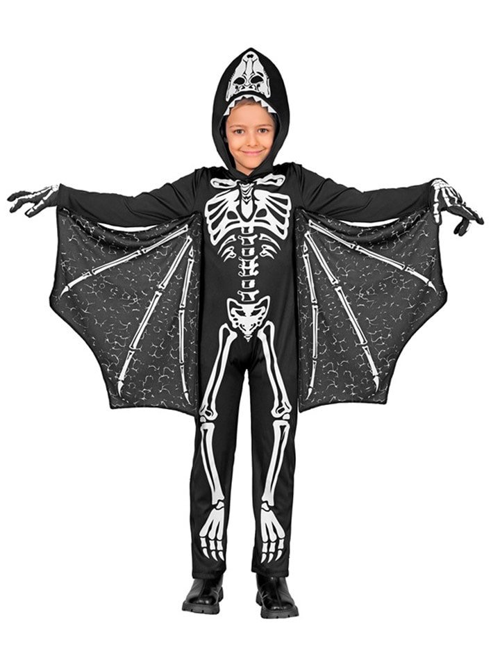 Widmann 2-częściowy kostium "Pterodactylus Skeleton" w kolorze czarnym rozmiar: 158