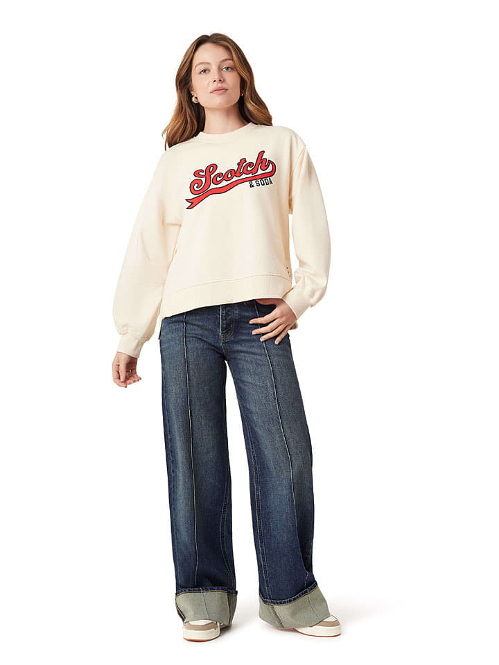 Scotch & Soda Bluza w kolorze kremowym rozmiar: XL