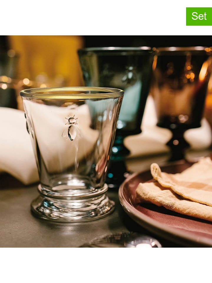 La Rochère France Szklanki (4 szt.) "Abeille" w kolorze złotym - 260 ml rozmiar: onesize