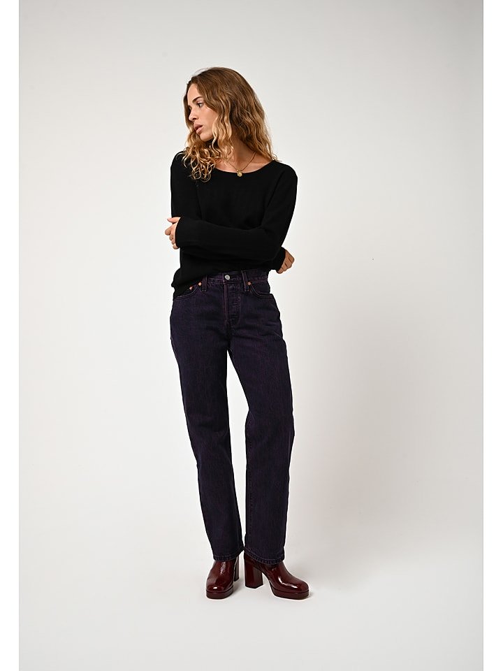 AUTHENTIC CASHMERE Kaszmirowy sweter "Lanfon" w kolorze czarnym rozmiar: L