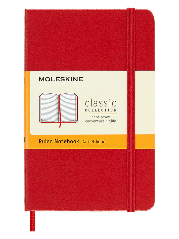 Moleskine Notatnik w kolorze czerwonym - 9 x 14 cm rozmiar: onesize