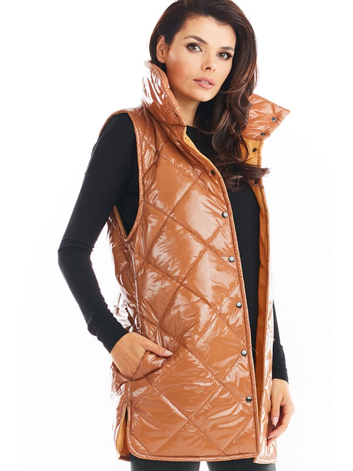 Awama Kamizelka w kolorze beżowym rozmiar: L/XL