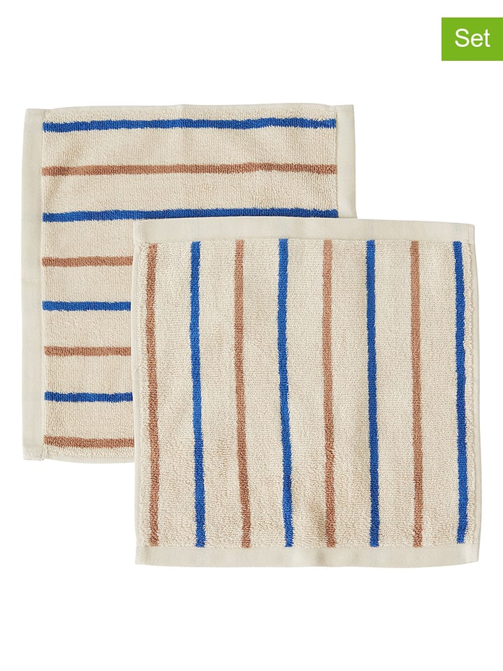 OYOY Myjki (2 szt.) "Raita" w kolorze beżowym - 30 x 30 cm rozmiar: onesize