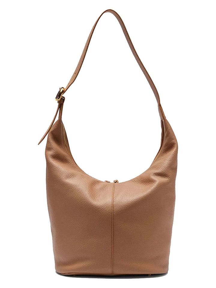 COCCINELLE Skórzana torebka w kolorze jasnobrązowym - 25 x 27 x 16 cm rozmiar: onesize