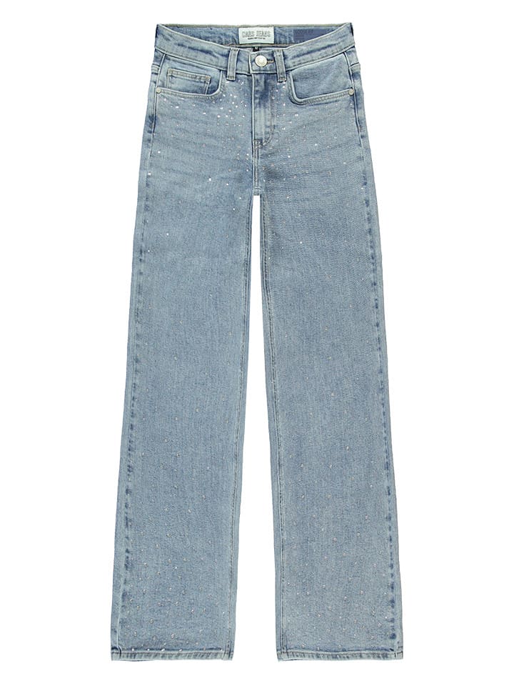 Cars Dżinsy "Yara" - Regular fit - w kolorze błękitnym rozmiar: 128