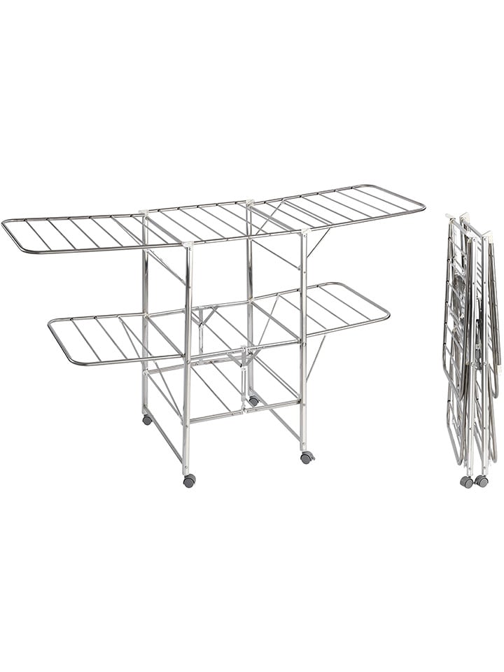 Wenko Suszarka "Maximex" w kolorze srebrnym na pranie - 189 x 109 x 58 cm rozmiar: onesize