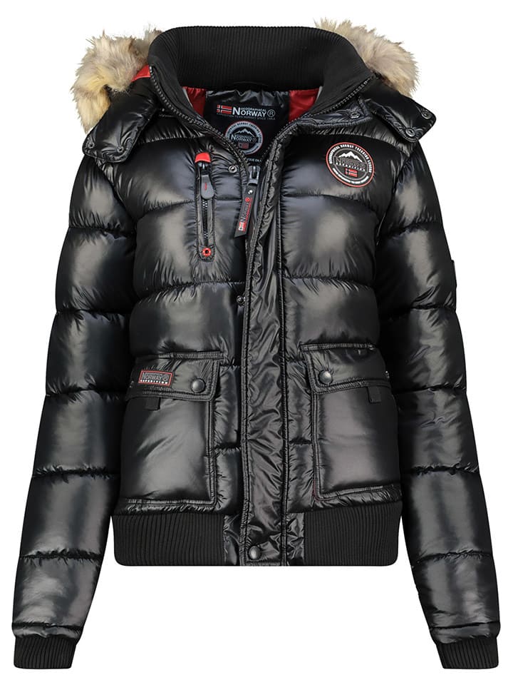 Geographical Norway Kurtka zimowa "Bugs" w kolorze czarnym rozmiar: L