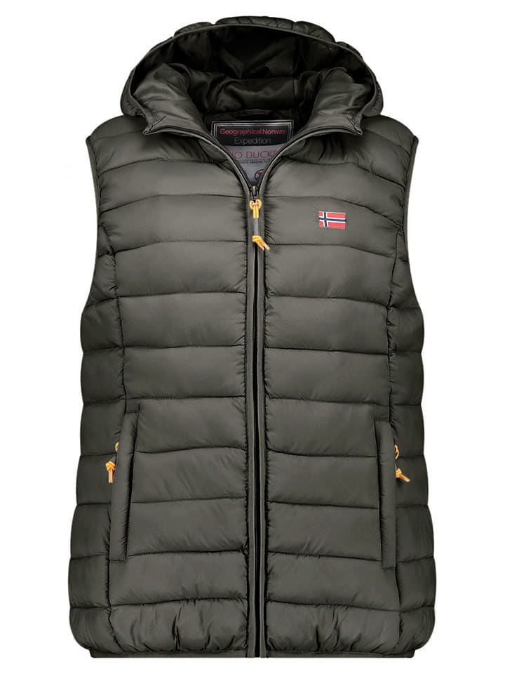 Geographical Norway Kamizelka pikowana "Vatikolor" w kolorze khaki rozmiar: M