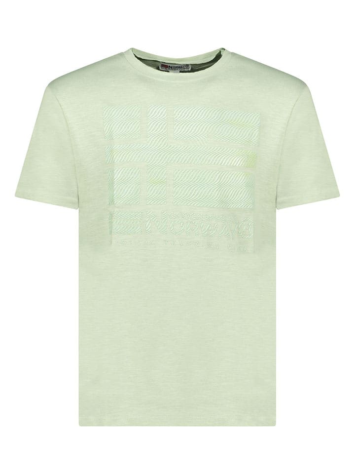 Geographical Norway Koszulka "Jraye" w kolorze zielonym rozmiar: M