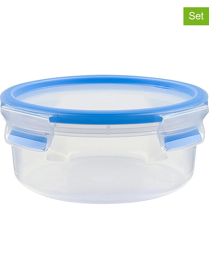 Emsa Pojemnik "Clip & Close" w kolorze niebieskim na żywność - 850 ml rozmiar: onesize