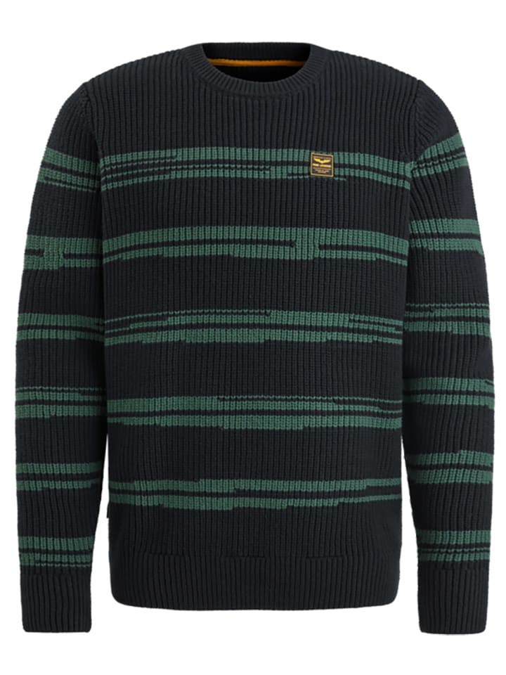 PME Legend Sweter w kolorze czarno-zielonym rozmiar: L