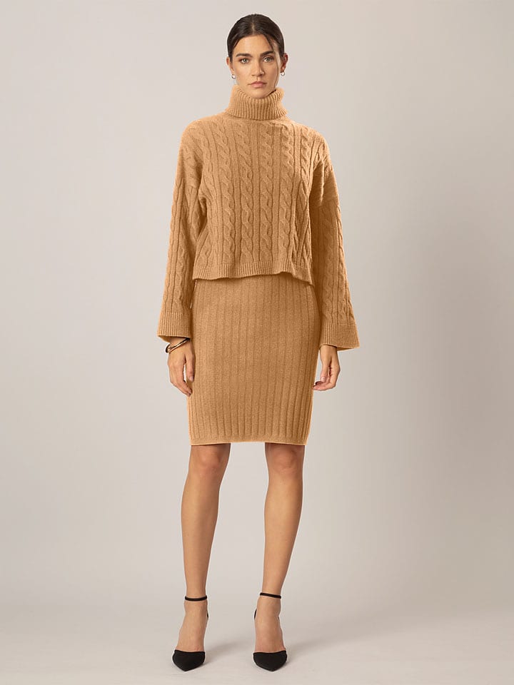 APART 2-częściowy zestaw w kolorze jasnobrązowym rozmiar: 40